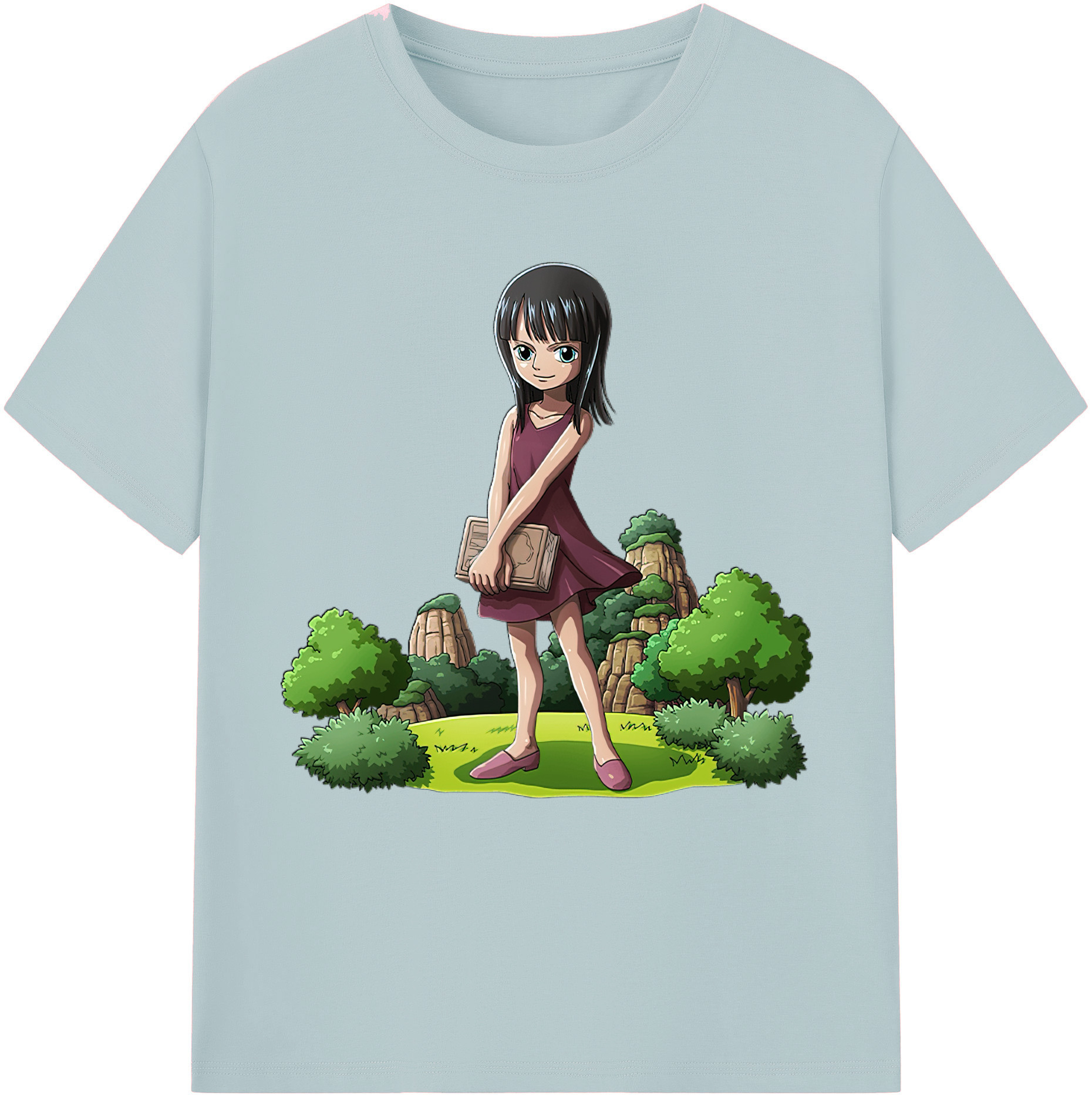 ワンピース ニコ・ロビン ONE PIECE Nico Robin 綿100％半袖Tシャツ（フロントプリント）